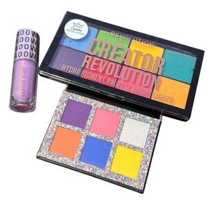 Revolution Makeup Hydra Bright Colors Eyeshadow Palettes + Liquid (B)